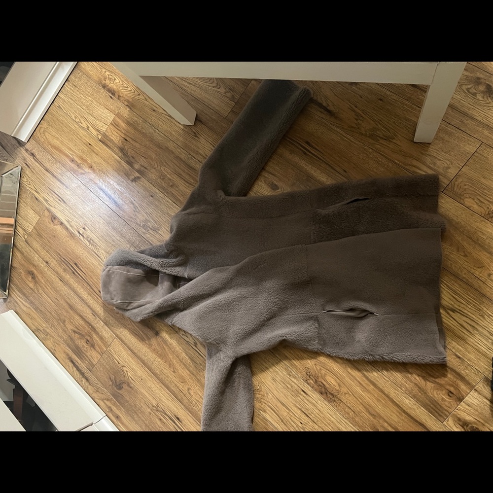 Club Monaco shearling suede coat size xs
